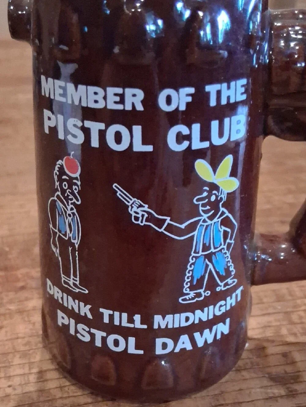 Mug with Pistol-Shaped Handle